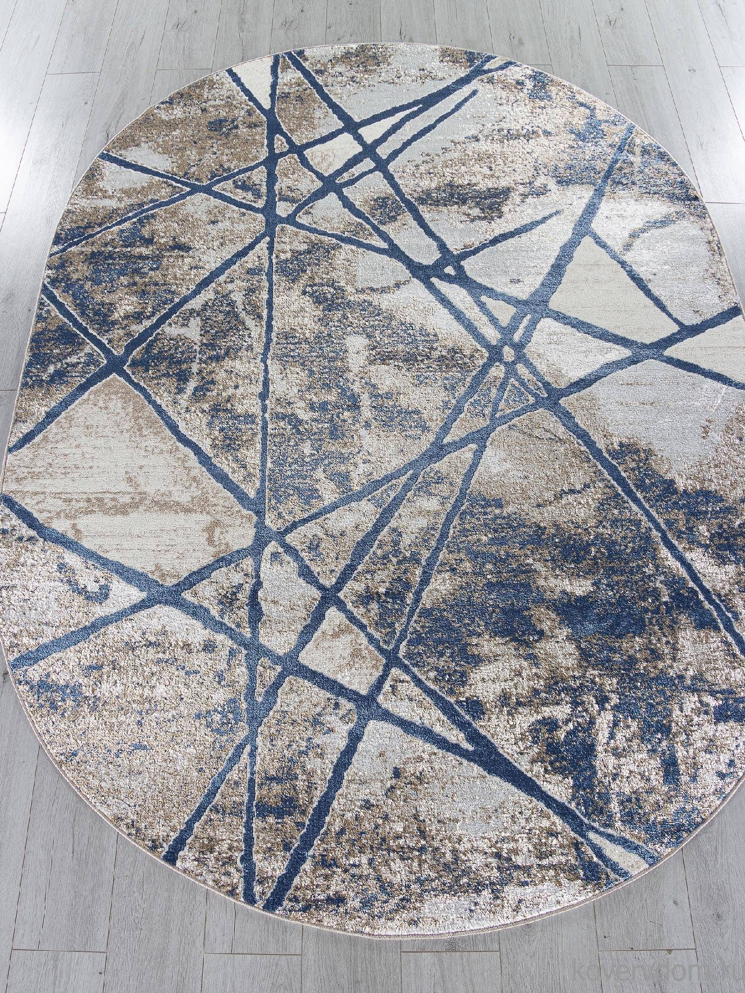 Ковер ANTEP O1702 630 CREAM / BLUE Овал Ковер ANTEP O1702 630 CREAM / BLUE Овал