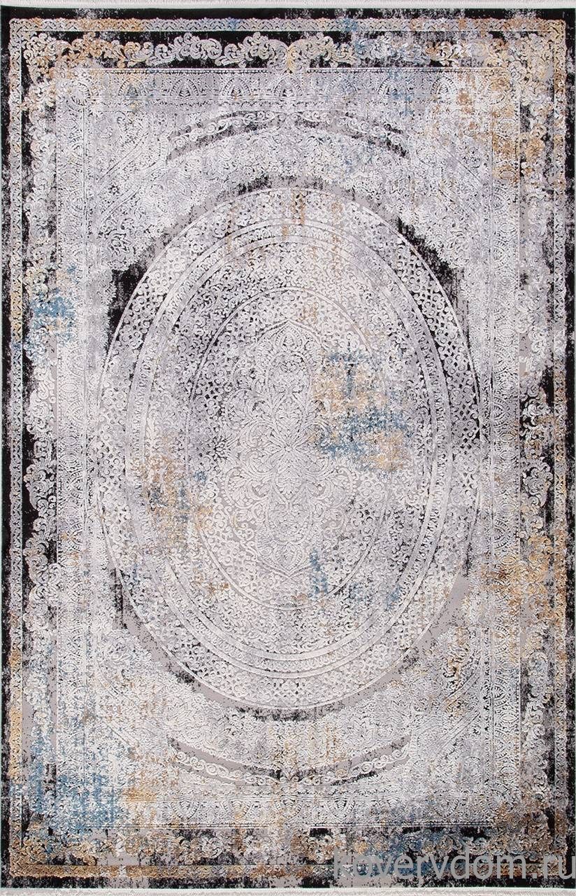 Ковер ERVA 18112 GRAY / BLACK Ковер ERVA 18112 GRAY / BLACK