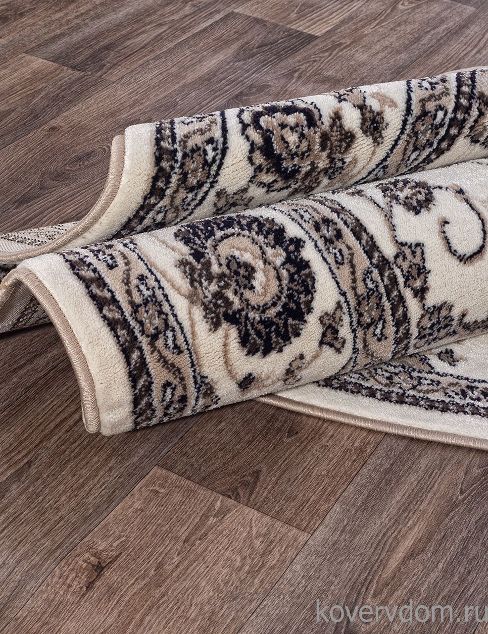 Ковер VALENCIA DELUXE D251 CREAM-BROWN Круг Ковер VALENCIA DELUXE D251 CREAM-BROWN Круг