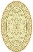 Рельефный ковер из вискозы VENEZIA 5008 192875 beige ОВАЛ