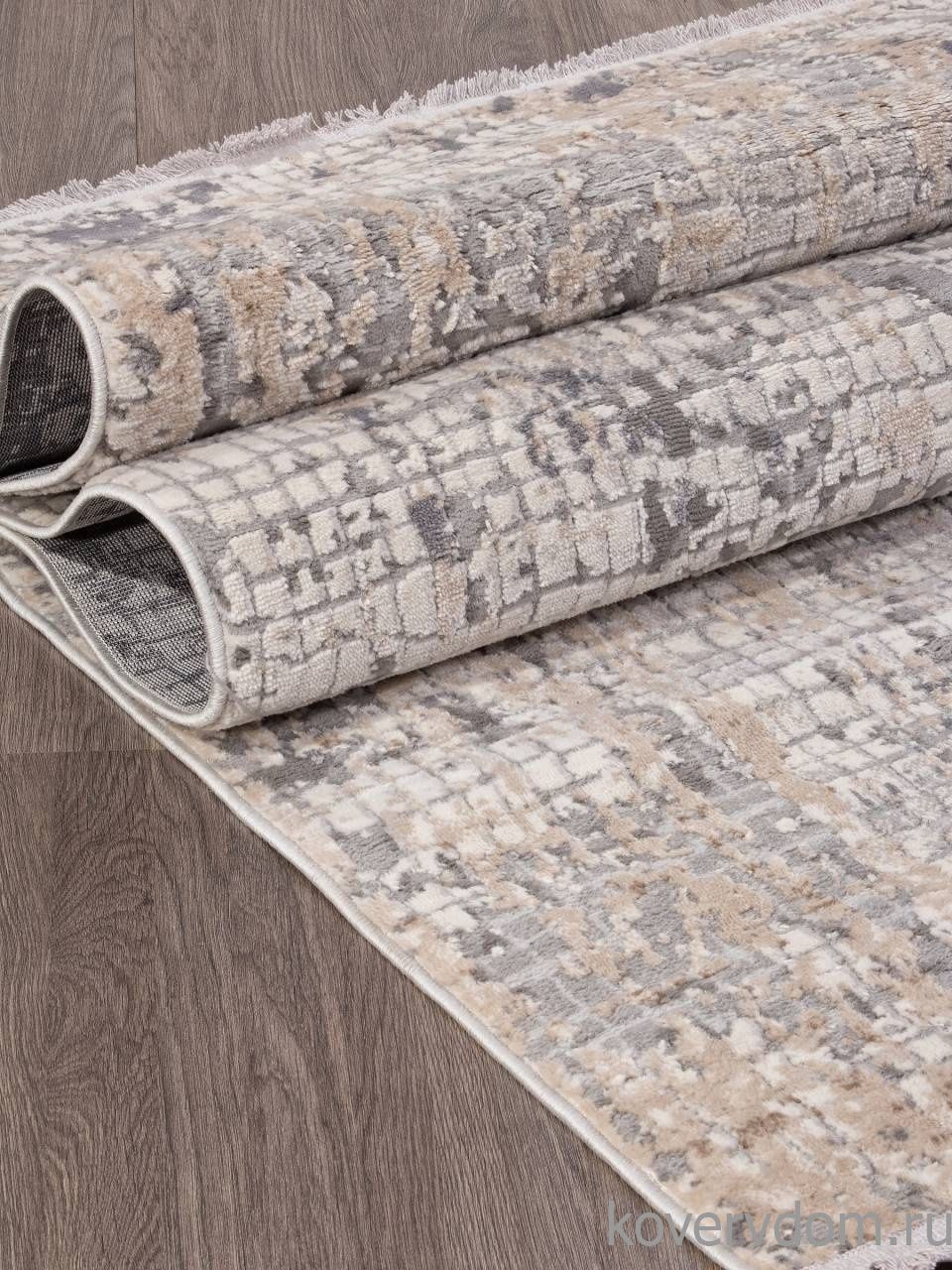 Ковер ALANYA 23539A GREY SHR / WHITE Ковер ALANYA 23539A GREY SHR / WHITE