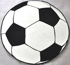 Ковер с футбольным мячом детский AMIGO Футбольный мяч КРУГ