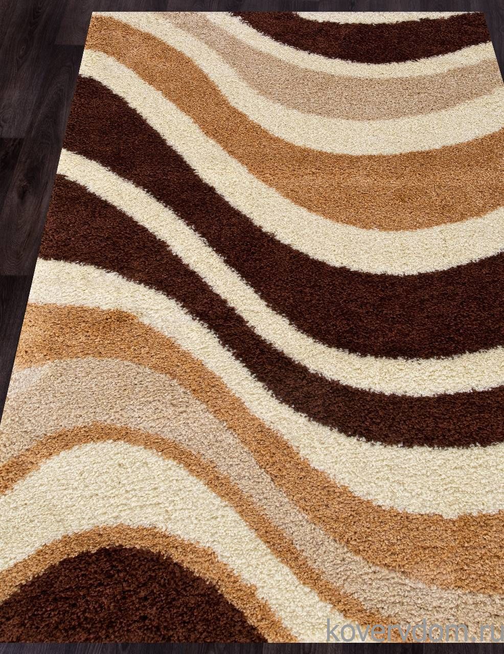Ковер SHAGGY ULTRA S607 BEIGE-BROWN