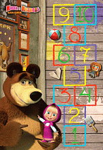 Детский ковер с медведем Маша и Медведь D3MM002