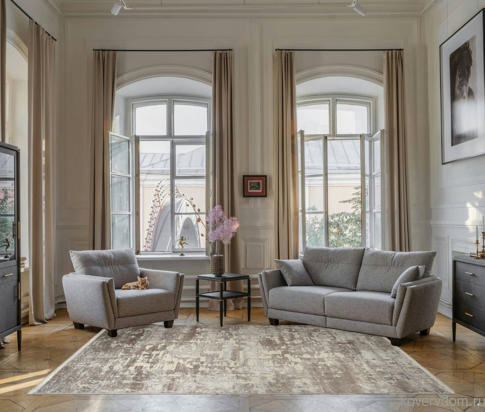 Ковер MARMARIS 26941A GRY / D.BEIGE