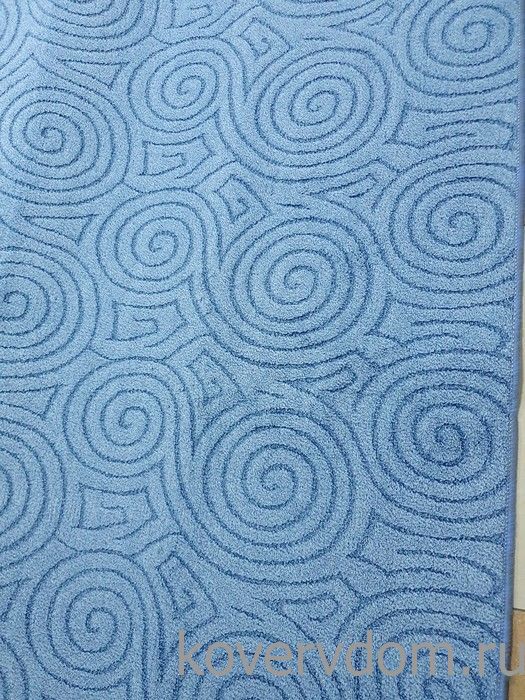 Однотонный ковер-палас ARGO 514 синий 