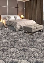 Овальный ковровая Дорожка Рулоны обработанные Принт ТАГИЛ Серый