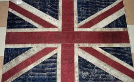 Ковер винтажный ручной работы Британский флаг Vintage Flag Patchwork 22201