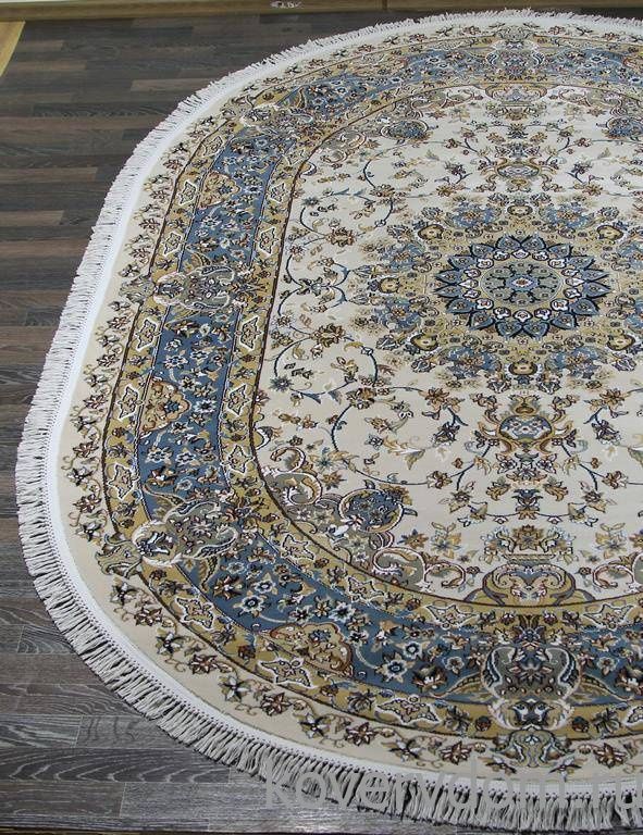 Ковер SHAHREZA D206 CREAM-BLUE Овал