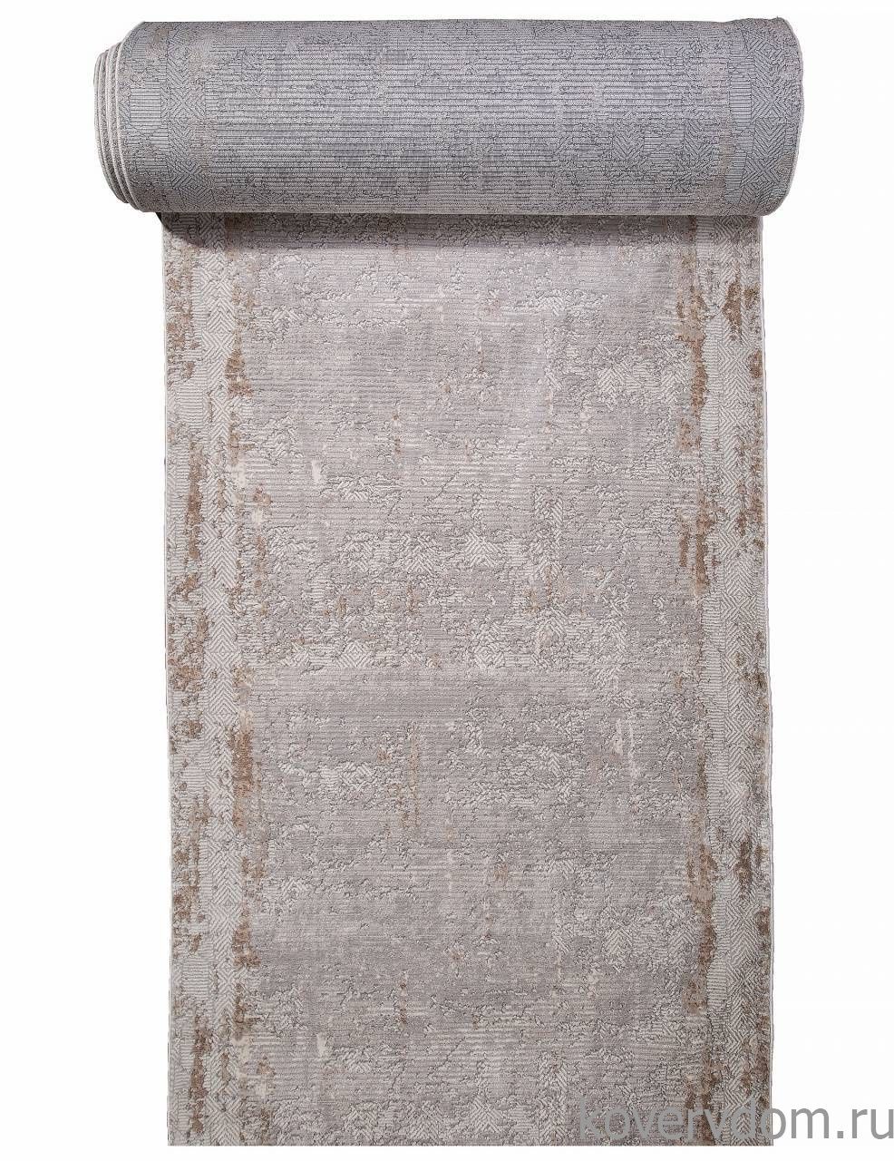 Ковровая Дорожка ALANYA 22400A WHITE / GREY SHR Ковровая Дорожка ALANYA 22400A WHITE / GREY SHR