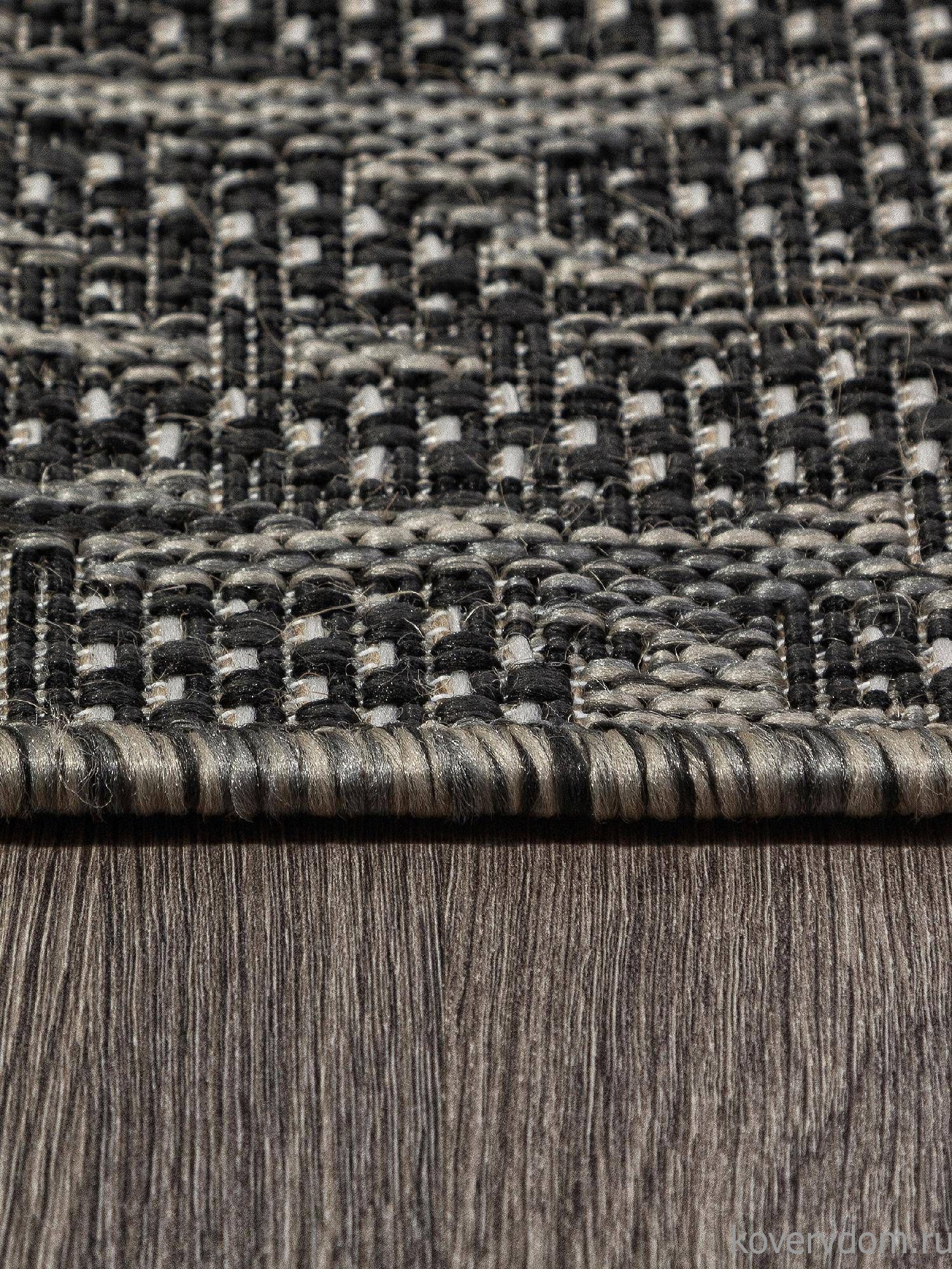 Ковер-циновка KAIR S136 BLACK-GRAY Овал Ковер-циновка KAIR S136 BLACK-GRAY Овал