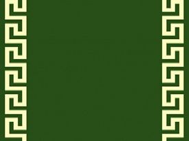 Ковровая дорожка меандр версаче зеленая