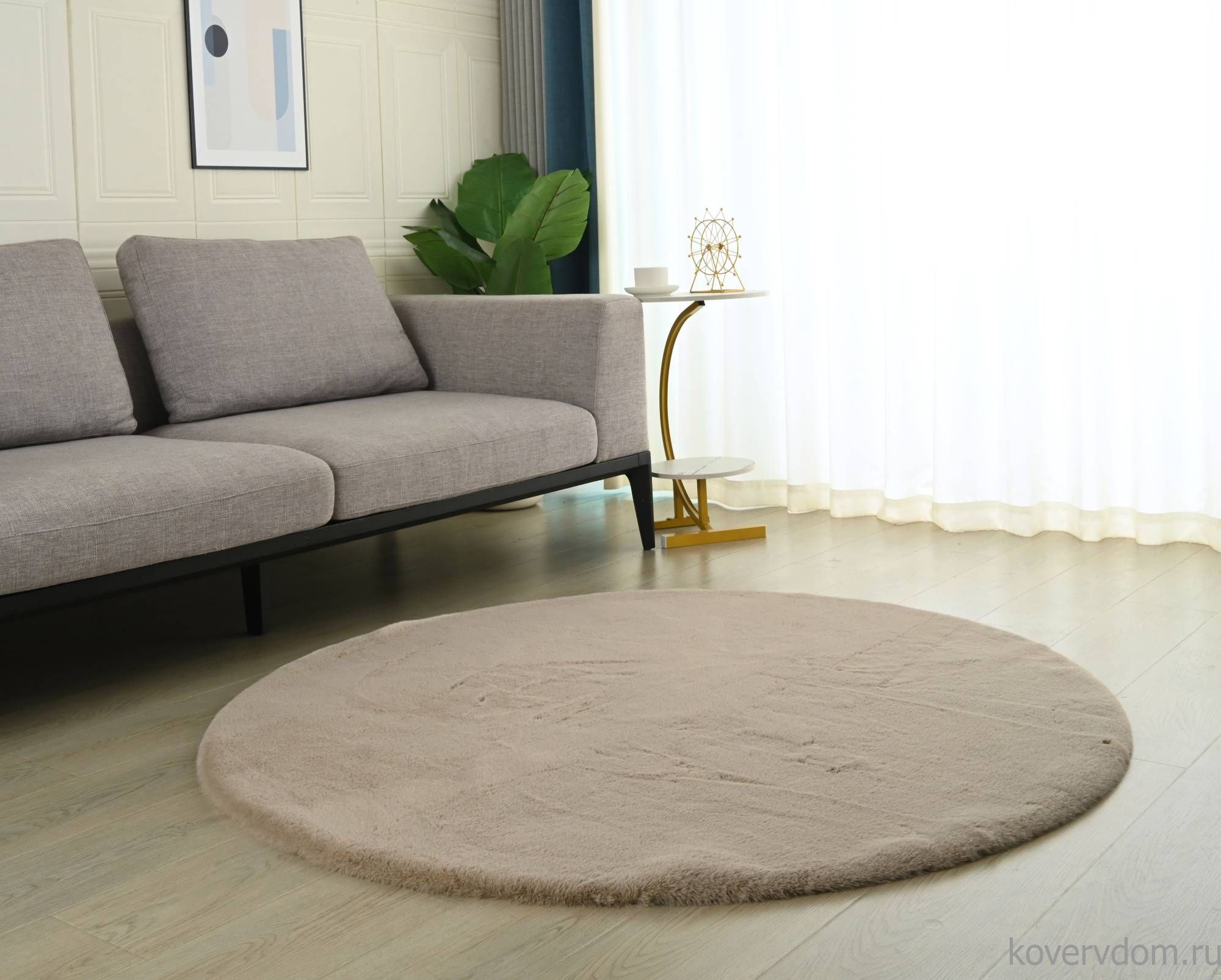 Ковер RABBIT PREMIUM MS1000 BEIGE Круг