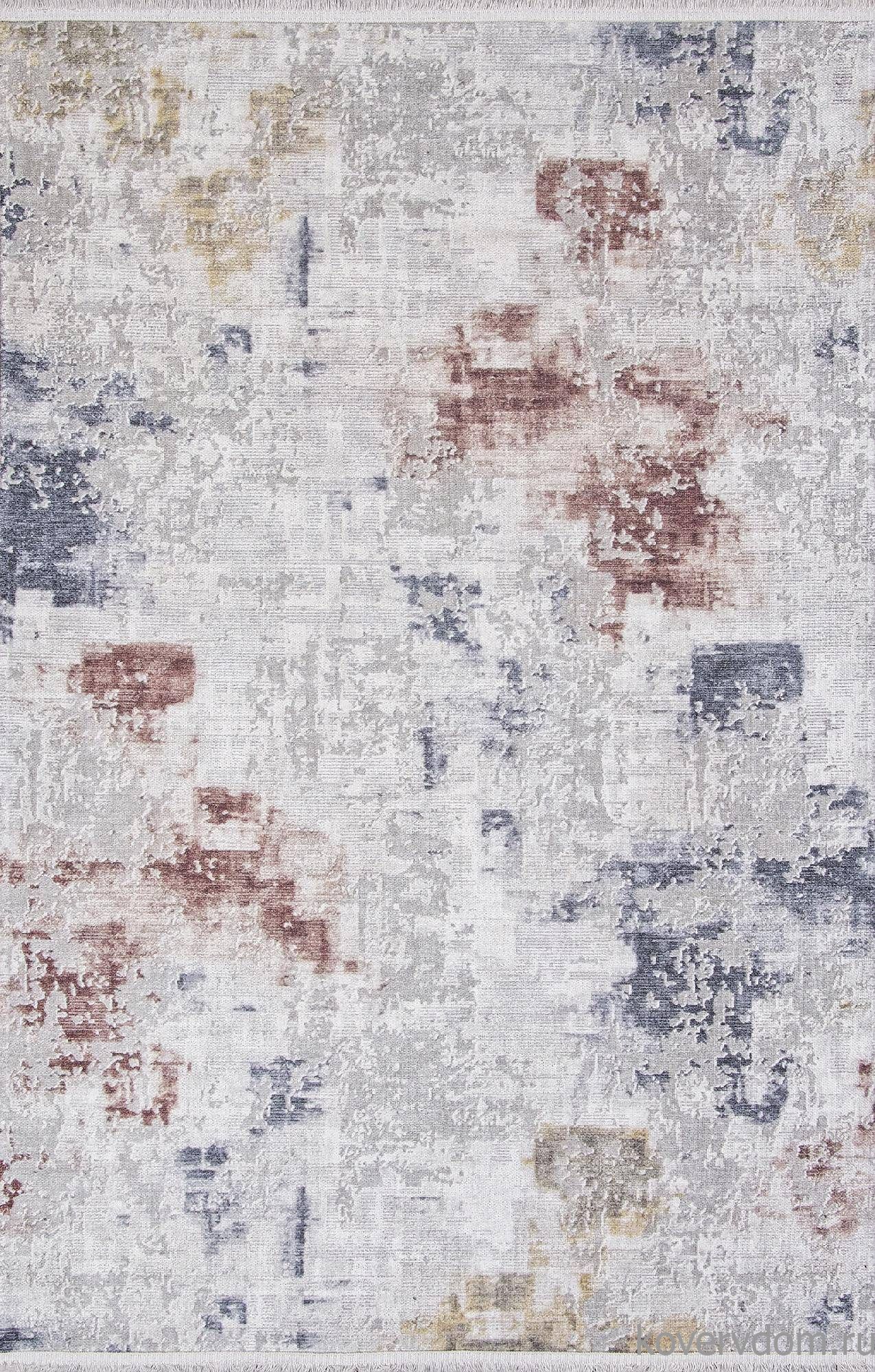 Ковер из полиэстера ЛОТУС AB105A СЕРЫЙ / КРАСНЫЙ Ковер из полиэстера ЛОТУС AB105A СЕРЫЙ / КРАСНЫЙ