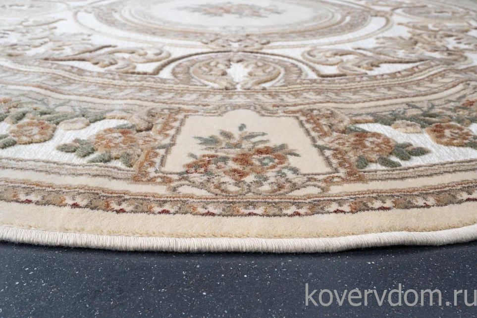 Рельефный ковер из вискозы GENOVA 38028 6262 60 КРУГ Рельефный ковер из вискозы GENOVA 38028 6262 60 КРУГ