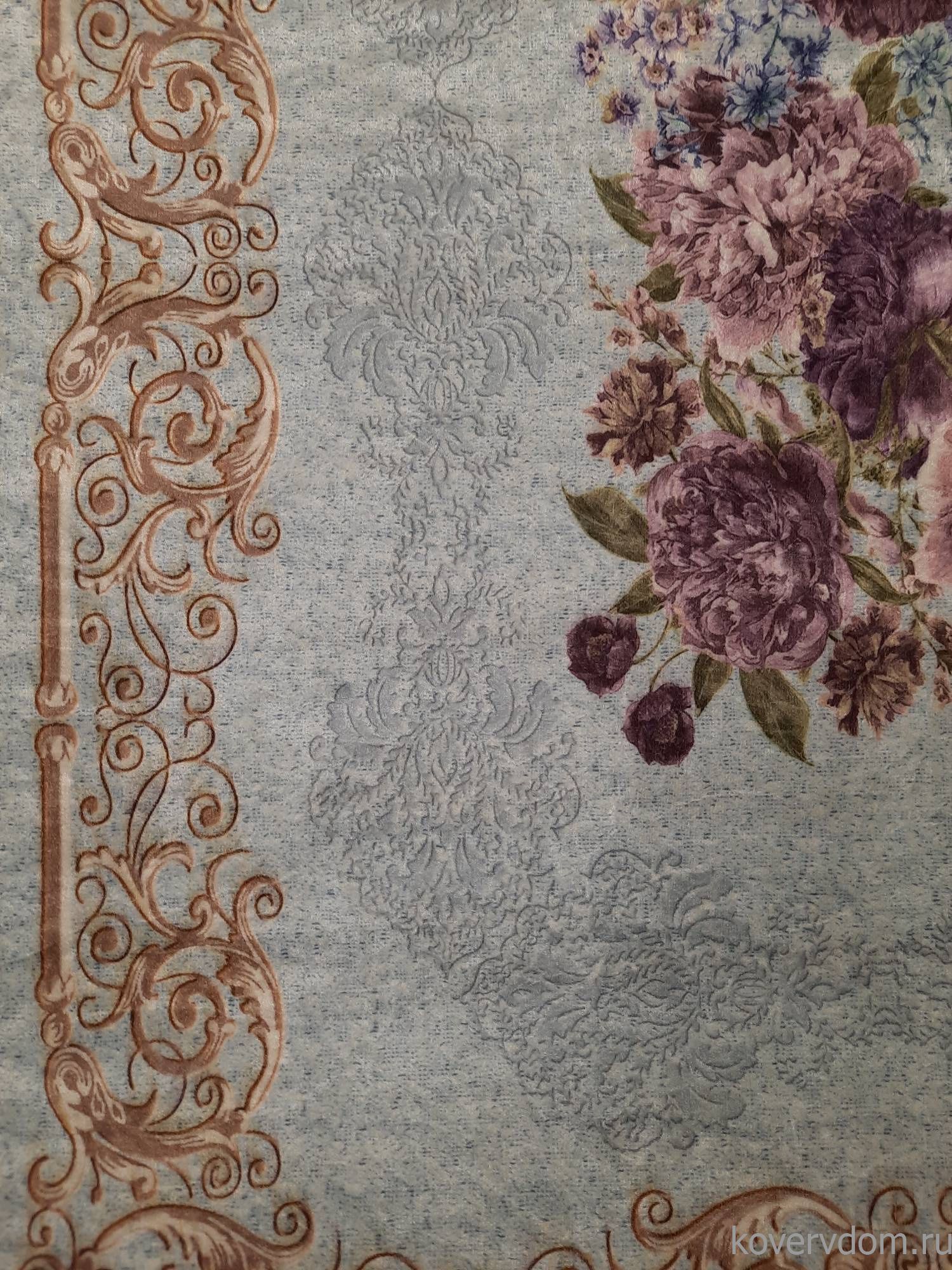 Ковер с цветами Decovilla 22009.101 CESME Розовый