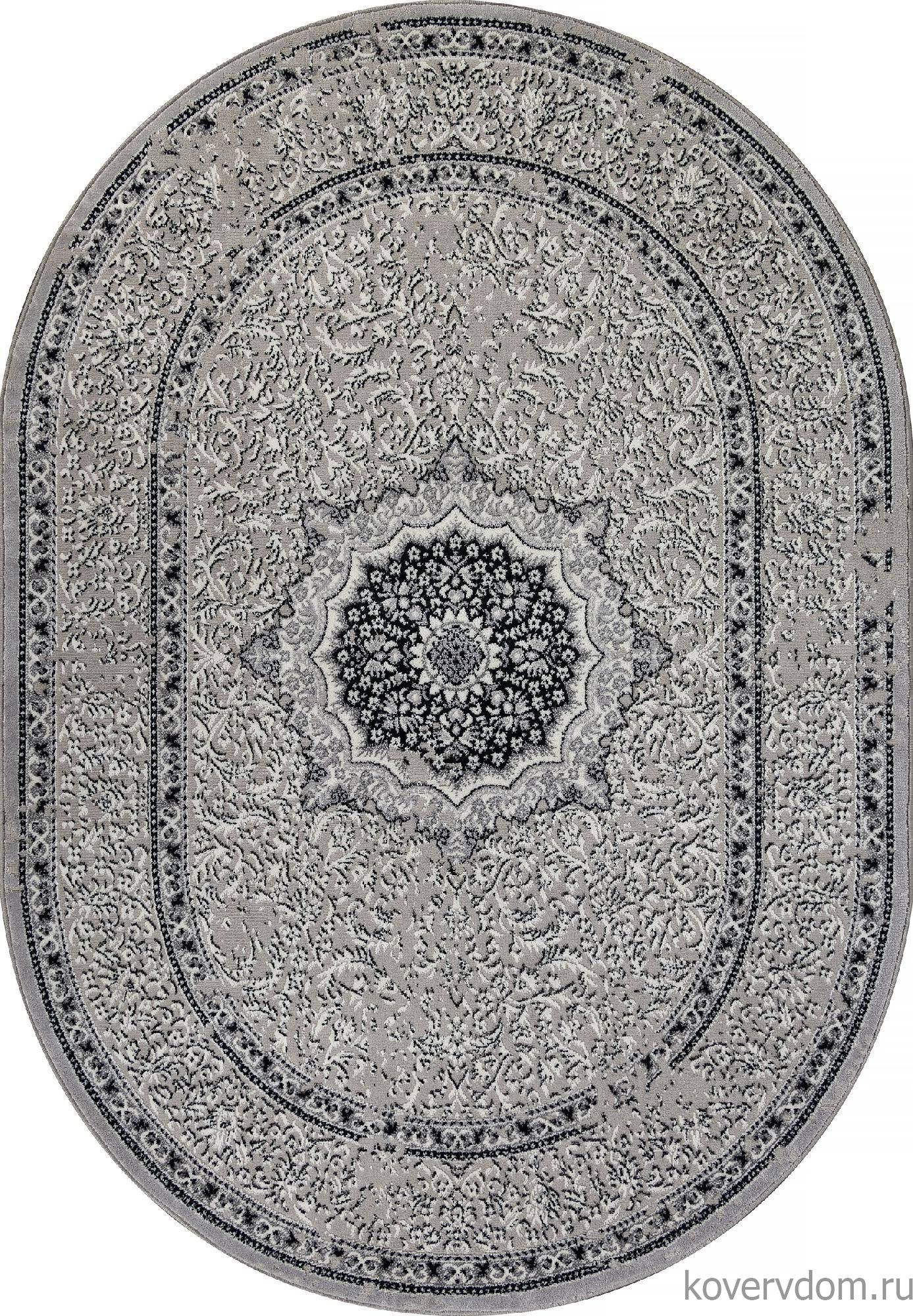 Ковер PALERMO F294 DARK GRAY Овал Ковер PALERMO F294 DARK GRAY Овал