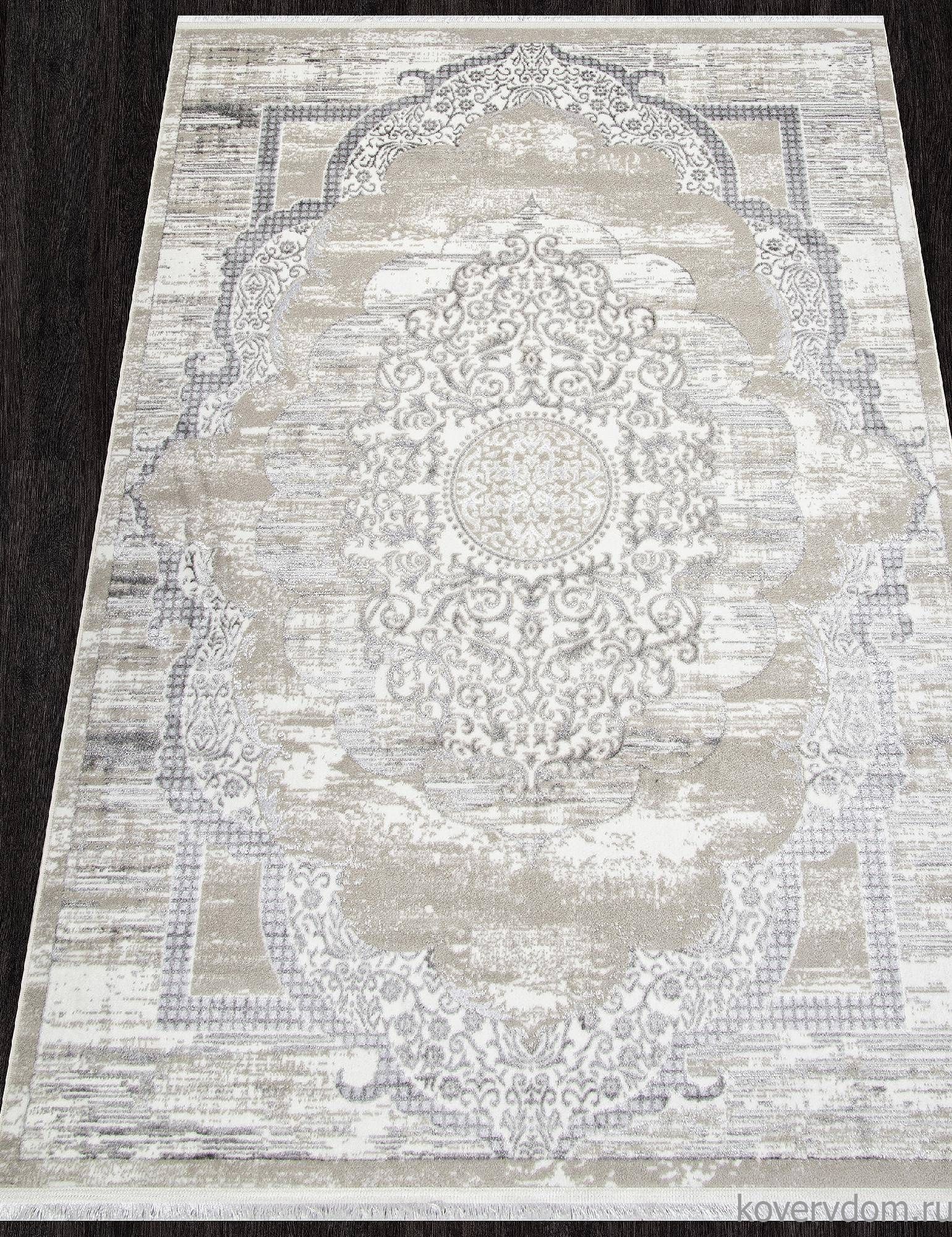 Ковер ALFANI-A Q018A GREY FDY / CREAM SHRINK Ковер ALFANI-A Q018A GREY FDY / CREAM SHRINK