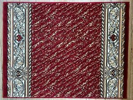 Персидский ковровая дорожка красно-бордовая 40020-04