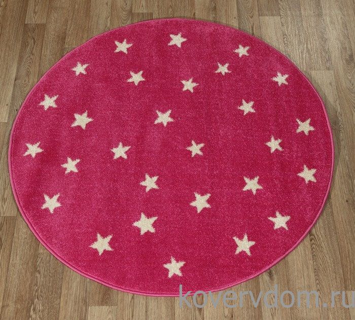 Ковер детский FUNKY TOP STARF pink ROUND Ковер детский FUNKY TOP STARF pink ROUND