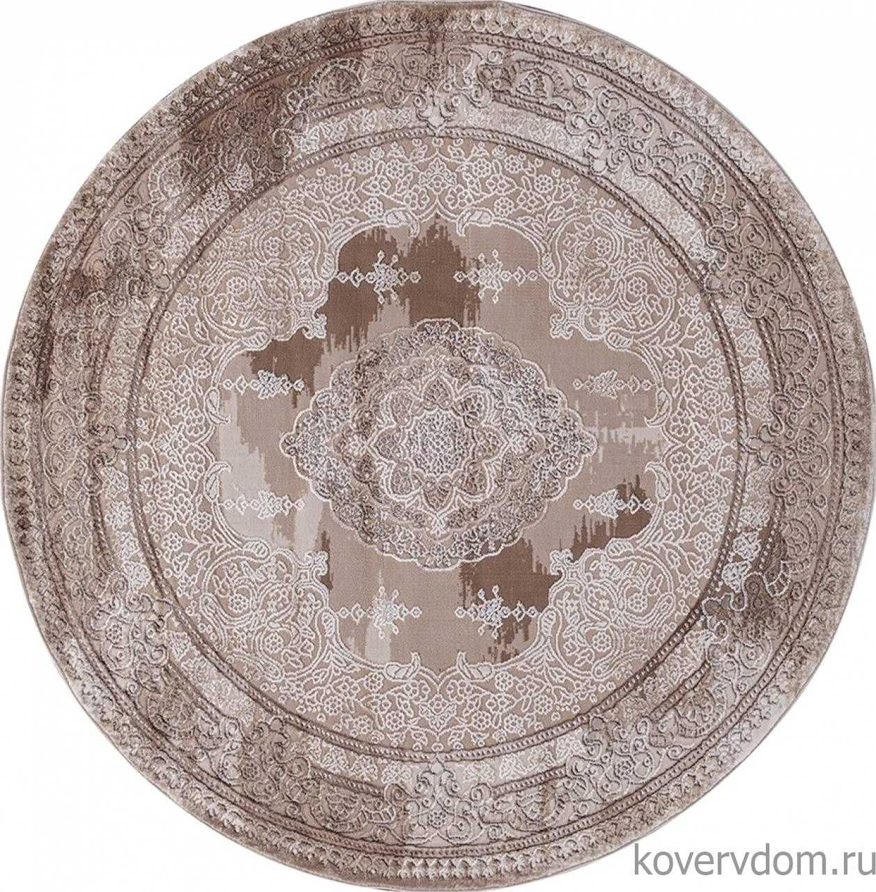 Ковер ARMINA 03704A BROWN / BROWN Круг Ковер ARMINA 03704A BROWN / BROWN Круг