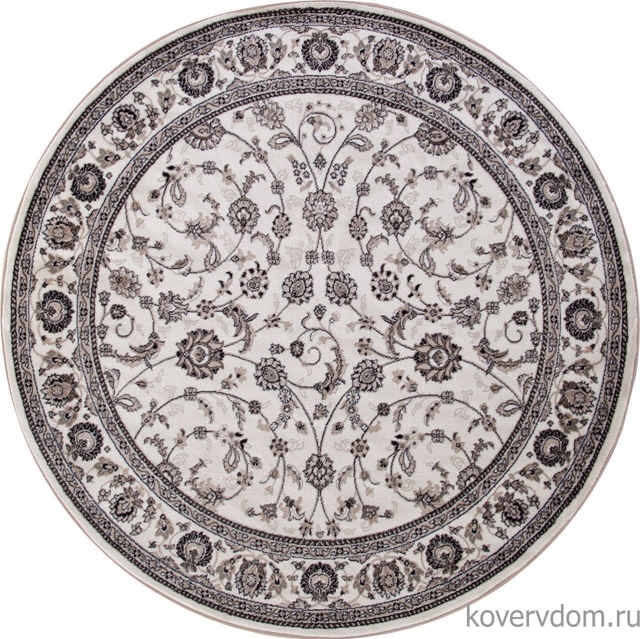 Ковер VALENCIA DELUXE D251 CREAM-BROWN Круг Ковер VALENCIA DELUXE D251 CREAM-BROWN Круг