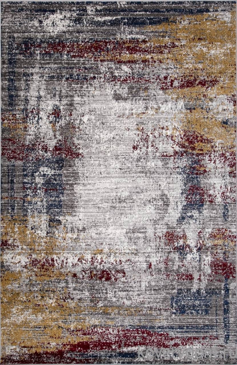 Ковер LONDON D838 GRAY-RED Ковер LONDON D838 GRAY-RED
