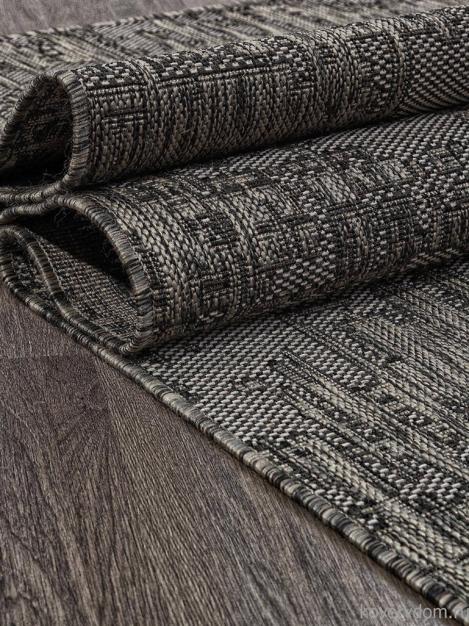 Ковер-циновка KAIR S144 BLACK-GRAY Ковер-циновка KAIR S144 BLACK-GRAY