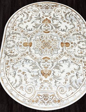 Ковер SAHARA-A 00765A GOLD FDY / CREAM HB Овал