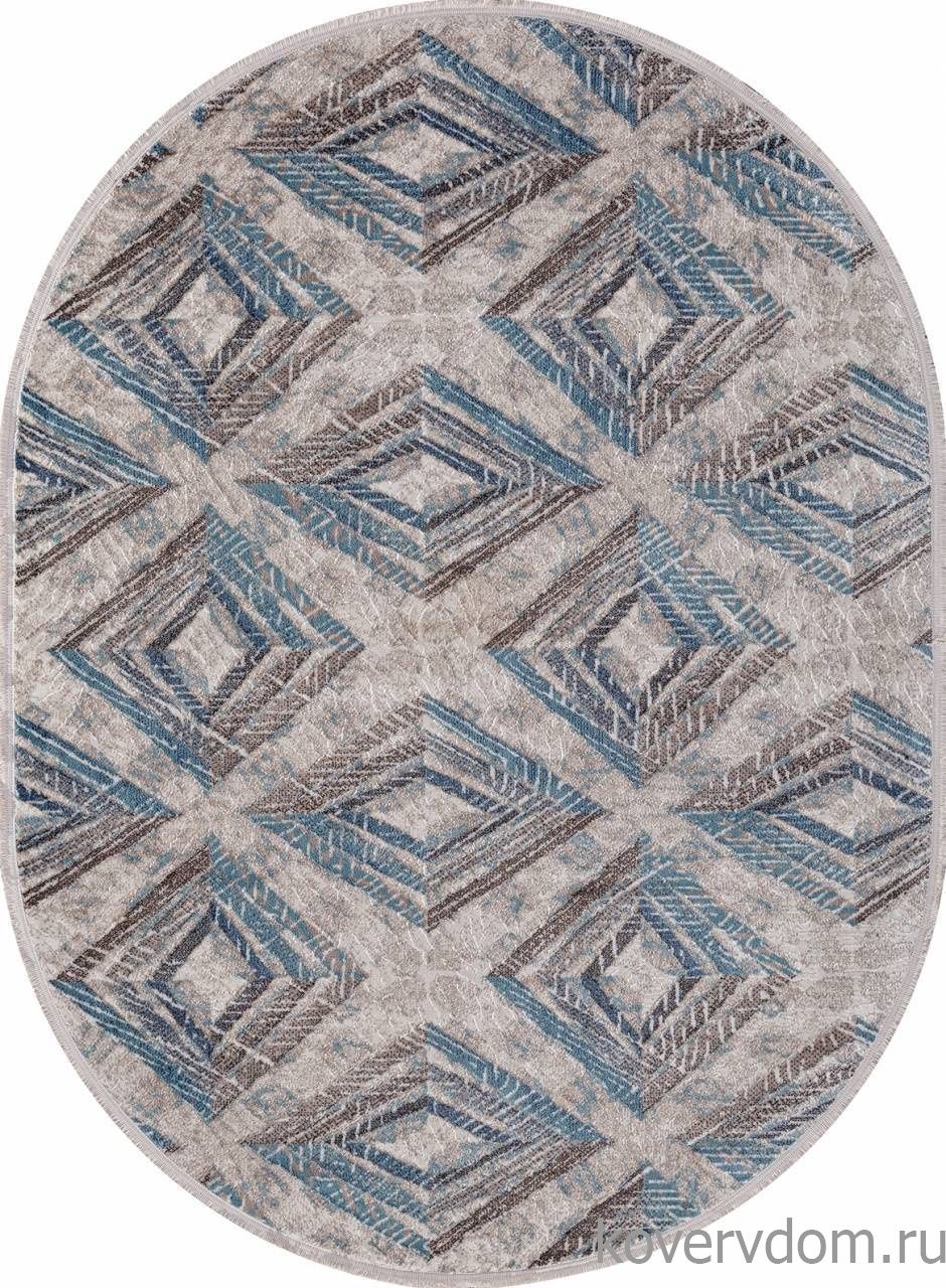 Ковер MOROCCO D855 BLUE Овал Ковер MOROCCO D855 BLUE Овал