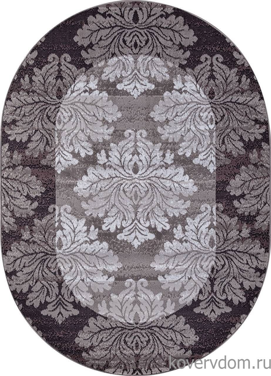 Ковер SILVER d213 GRAY-PURPLE Овал Ковер SILVER d213 GRAY-PURPLE Овал